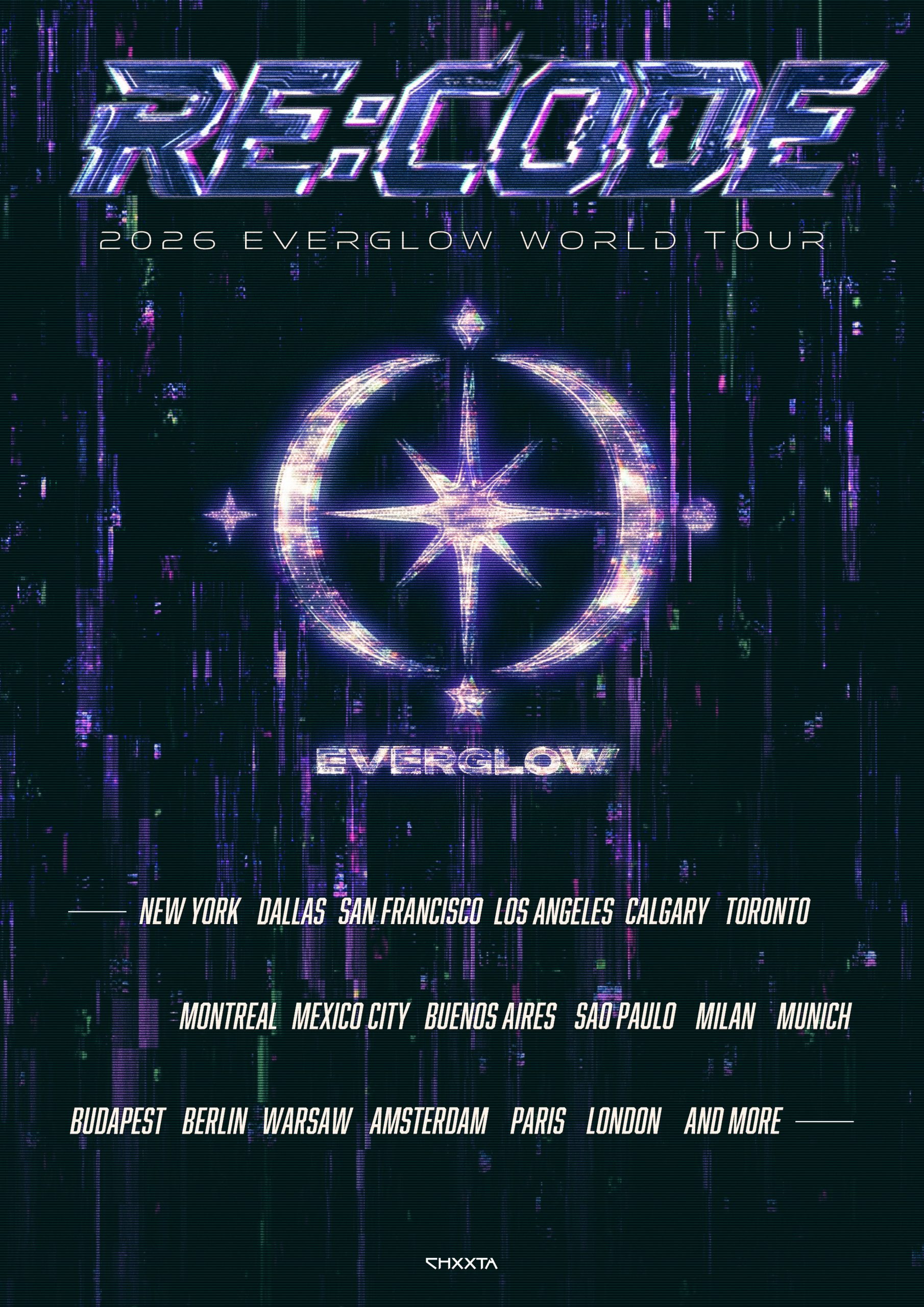 EVERGLOW Announces the Lineup of Cities for Their RE:CODE World Tour