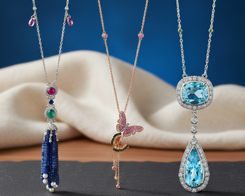 Lavalier Necklace Collection by Galt Couture Reinterprets a Classic Design Philosophy