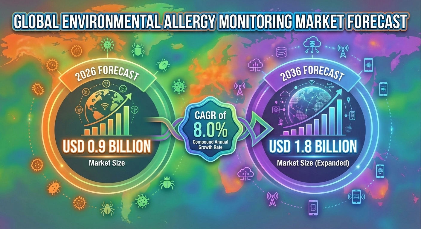 Environmental Allergy Monitoring Market is Anticipated to Reach USD 1.8 Billion by 2036 on Predictive Healthcare Shift