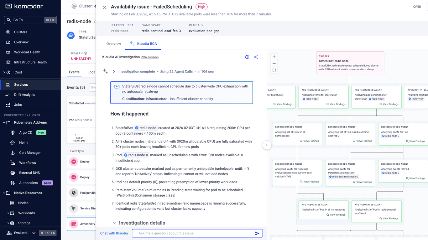 Komodor Named a Representative Vendor in the 2026 Gartner® Market Guide for AI Site Reliability Engineering Tooling